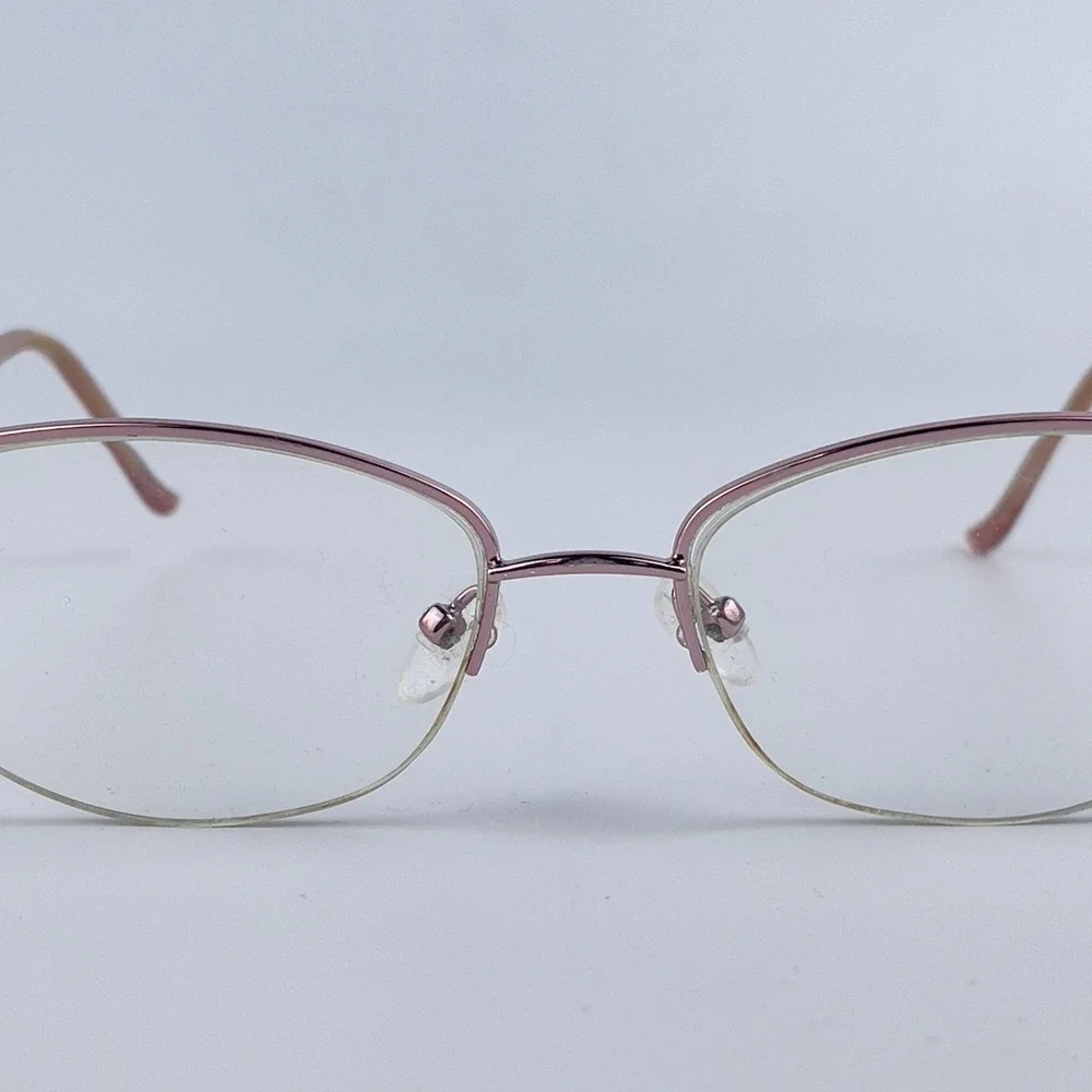 Marchon Tawny Rose Women's Eyeglasses Frame‎ Rose Gold Metal 55-17-135 mm